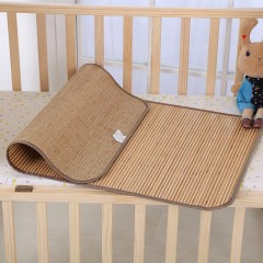 幼儿园宝宝凉席婴儿床竹席定做夏季儿童凉席双面亚麻席子